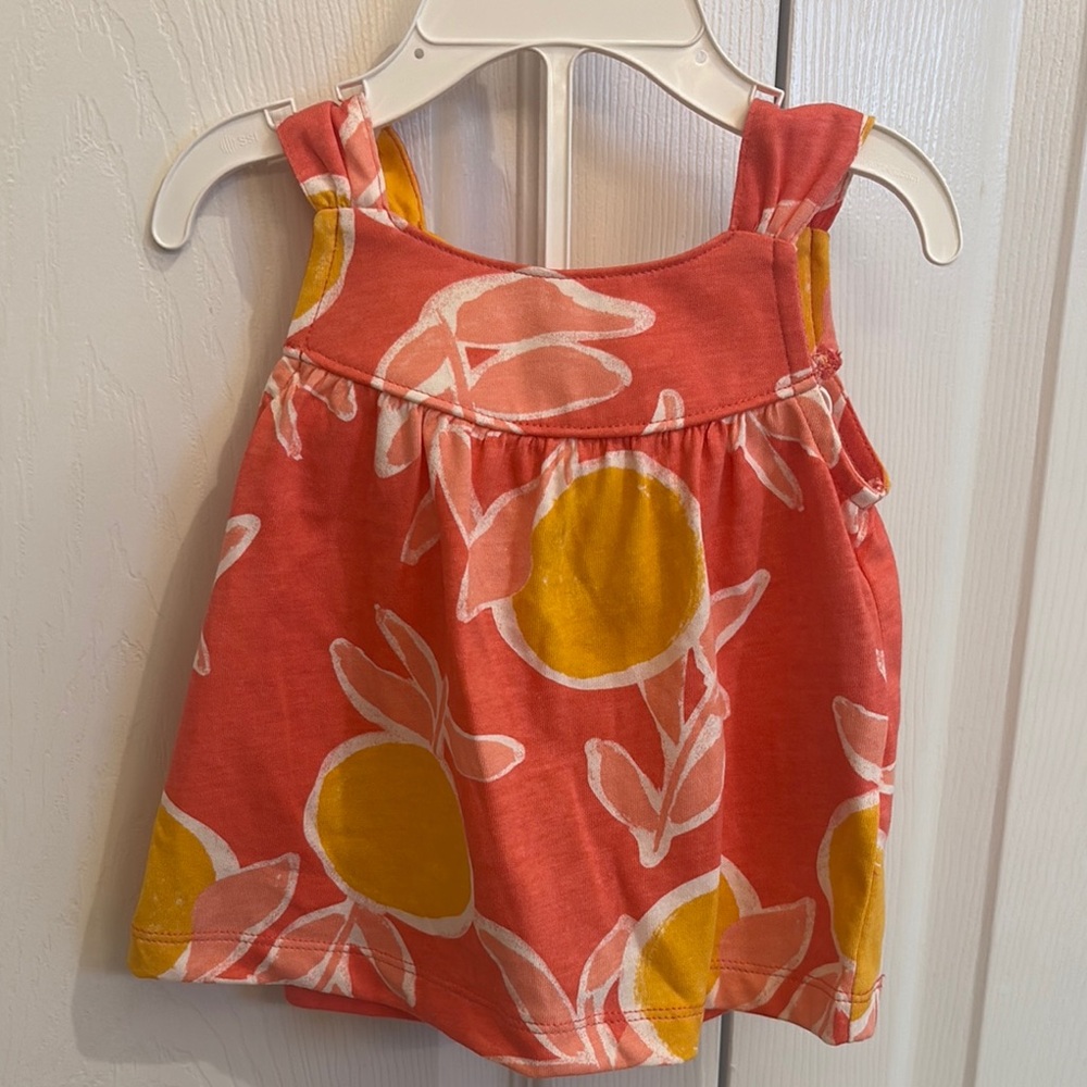 Carter's Orange and Yellow Tank Top with Citrus Print